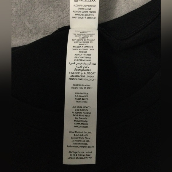 Alo Alosoft Crop Finesse Short Sleeve Size M - Picture 9 of 9